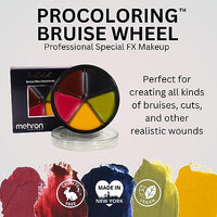 Mehron Makeup ProColoRing Bruise 5 Color Wheel for Special Effects & Movies | Bruise Makeup Kit | SFX Paint | Halloween Special Effects Makeup