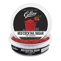 Collins Consumables Collins Red, Enhance Daiquiris, Cosmopolitans, Margaritas, Drinks, Glass Rimming Sugar for Cocktails, 7 Ounce (Pack of 1)