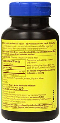 Nature Made CoQ10 Coenzyme Q10 200 mg - 2 Bottles, 140 Softgels Each