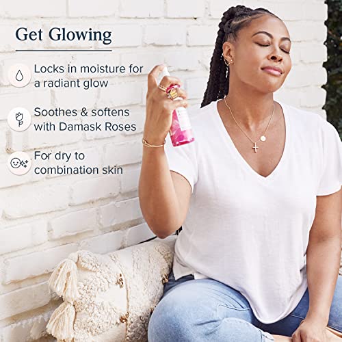 Heritage Store Rosewater & Glycerin Hydrating Facial Mist for Dewy, Radiant Skin | No Dyes or Alcohol, Cruelty Free (12oz)