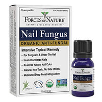 Forces of Nature -Natural, Organic Nail Fungus Treatment (11ml) Non GMO, No Harmful Chemicals, Nontoxic –Fight Damaged, Cracked, Brittle, Discolored Yellow and black Toenails, Fingernails