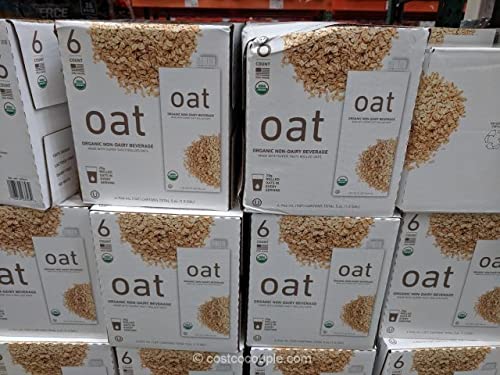 Kirkland Signature Oat Organic Non-Dairy Beverage - Made With Rolled Oats - 2g Rolled Oats in Every Serving - Ready Set Gourmet Donate a Meal Program - 2 Pack (192 Fl oz. Each)