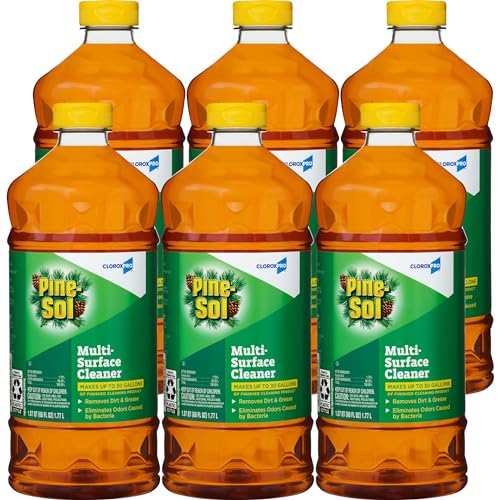 CloroxPro Pine-Sol Multi-Surface Cleaner, Original Pine, 60 Fluid Ounces, Pack of 6 (Package May Vary)