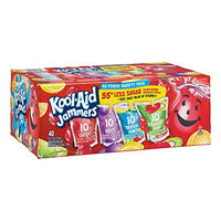 Kool-Aid Juice Jammers, Includes (40) 6-fl.-oz. Pouches with Classic Kool-Aid flavors Cherry, Grape, Tropical Punch and Strawberry Kiwi, 2 Pack