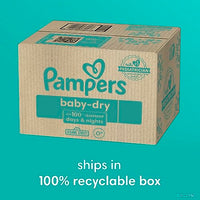 Pampers Baby Dry Diapers - Size 4, 186 Count, Absorbent Disposable Diapers