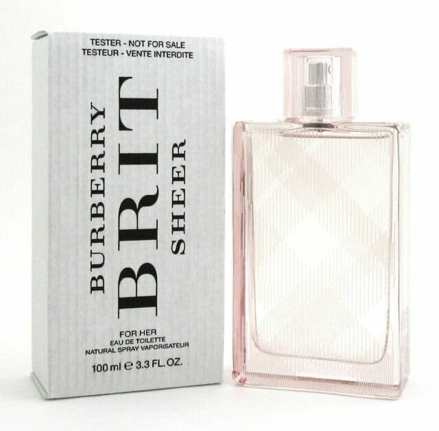BURBERRY Brit Sheer Eau De Toilette For Her, 3.3 Fl Oz-perfumes for women-perfume-women's fragrances-(TESTER)