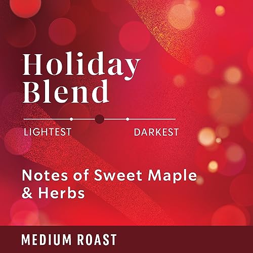 Starbucks K-Cup Coffee Pods, Holiday Blend Medium Roast Coffee, 100% Arabica, Limited Edition Holiday Coffee, 1 Box (10 Pods)