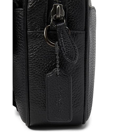 Coach Mens Beck Crossbody in Pebble Leather, Black