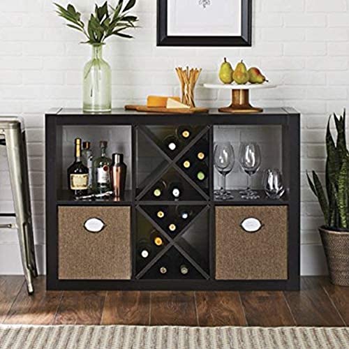 Better Homes and Gardens.. Bookshelf Square Storage Cabinet 4-Cube Organizer (Weathered) (White, 4-Cube) (Solid Black, 6-Cube)