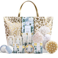 Spa Gift Baskets for Women, Spa Luxetique Gifts for Women, 15pcs Luxury Relaxing Spa Gift Set Includes Bath Bombs, Essential Oil, Hand Cream and Luxury Tote Bag, Christmas, Birthday Gifts for Women