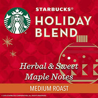 Starbucks Coffee Holiday Blend K Cup Pods, 29.2 Oz, 72 Count