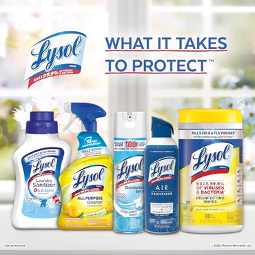 Lysol Disinfectant Wipes Bundle, Multi-Surface Antibacterial Cleaning Wipes, contains x2 Lemon & Lim Blossom, Crisp Linen, Mango & Hibiscus, 80 Count (Pack of 4)