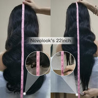 ALIACHOOS 22” Lace Front Wigs Human Hair 13x4 Body Wave Transparent Lace Frontal Wigs with Baby Hair Pre Plucked 22 Inch Body Wave Lace Frontal Human Hair Wigs for Black Women 180 Density