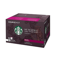 Starbucks 72 Count Sumatra Coffee, 0.41 Ounce