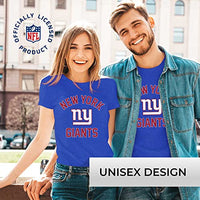 Team Fan Apparel NFL Adult Gameday T-Shirt - Cotton Blend - Tagless - Semi-Fitted - Unleash Your Team Spirit During Game Day (New York Giants - Blue, Adult Medium)