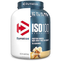 Dymatize ISO 100 Protein Powder with 25g of Hydrolyzed 100% Whey Isolate, Vanilla 5 Pound, Package may vary