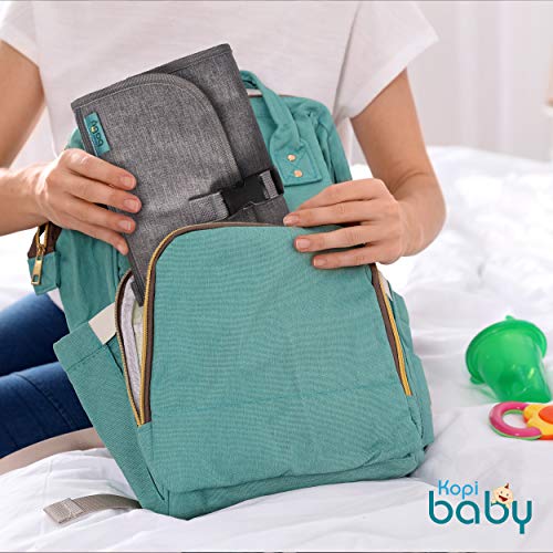 Portable Diaper Changing Pad, Portable Changing pad for Newborn Girl & Boy - Baby Changing Pad with Smart Wipes Pocket – Waterproof Travel Changing Kit - Baby Gift by Kopi Baby