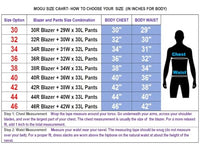MOGU Mens Slim Fit Suit 2 Piece Tuxedo for Daily Business Wedding Party (Suit Jacket + Pants) US Size Blazer 30/Pants 29 Hot Pink