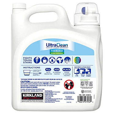 Kirkland Signature Ultra CleanLiquid Laundry Detergent, 146 loads, 194 fl oz