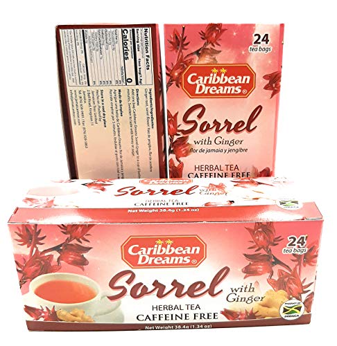 Caribbean Dreams Sorrel & Ginger Tea, 24 tea bags (pack of 1)