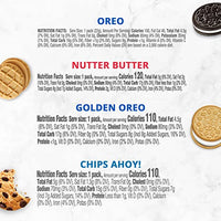 OREO Original, OREO Golden, CHIPS AHOY! & Nutter Butter Cookie Snacks Variety Pack, 56 Snack Packs (2 Cookies Per Pack)