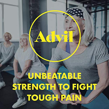 Advil Pain Reliever and Fever Reducer, Pain Relief Medicine with Ibuprofen 200mg for Headache, Backache, Menstrual Pain and Joint Pain Relief - 100 Coated Caplets