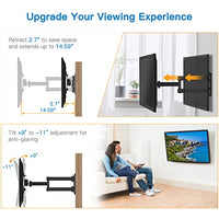 Full Motion TV Monitor Wall Mount Bracket Articulating Arms Swivel Tilt Extension Rotation for Most 13-42 Inch LED LCD Flat Curved Screen TVs & Monitors, Max VESA 200x200mm up to 44lbs by Pipishell