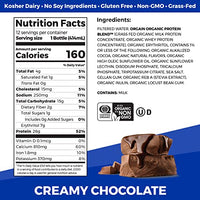 Orgain Organic Protein Shake, Grass Fed Dairy, Creamy Chocolate - 26g Whey Protein, Meal Replacement, Ready to Drink, Gluten Free, Soy Free, No Sugar Added, 14 Fl Oz (Pack of 12) (Packaging May Vary)