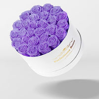 Perfectione Roses Forever Real Roses in a Box, Preserved Rose That Last Up to 3 Years, Flowers for Delivery Prime Birthday Valentines Day Gifts for Her, Mothers Day Flower (Light Purple)