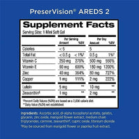 PreserVision AREDS 2 Eye Vitamin & Mineral Supplement, Contains Lutein, Vitamin C, Zeaxanthin, Zinc & Vitamin E, 120 Softgels (Packaging May Vary)