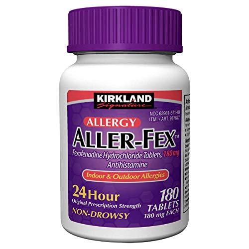 Kirkland Signature Aller-FEX 180 mg, 180 Tablets (2 Pack)Q