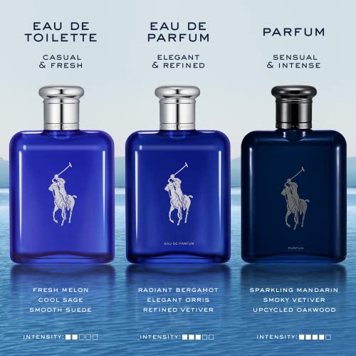 Ralph Lauren - Polo Blue - Parfum - Men's Cologne - Aquatic & Fresh - With Citrus, Oakwood, and Vetiver - Intense Fragrance - 1.36 Fl Oz