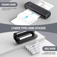 Aixiqee Portable-Wireless-Printer, Thermal-Bluetooth-Printer for Travel, Impact POS Printer Support 8.5" X 11" US Letter&Legal, A4&A5 Thermal Paper, Compatible with Android and iOS Phone&Laptop