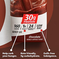 Premier Protein Shake, Chocolate, 30g Protein, 1g Sugar, 24 Vitamins & Minerals, Nutrients to Support Immune Health, 11 Fl Oz (Pack of 4)