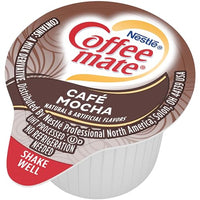 Nestle Coffee Mate Coffee Creamer, Cafe Mocha, Liquid Creamer Singles, Non Dairy, No Refrigeration, Box of 50 Singles (Pack of 4)