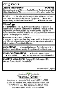 Forces of Nature – Natural, Organic Fissure Care (11ml) Non GMO, Soothe and Relieve Burning, Throbbing, Stinging, Itchy, Bleeding Tissue Caused by Fissures or Hemorrhoids (Packaging May Vary)