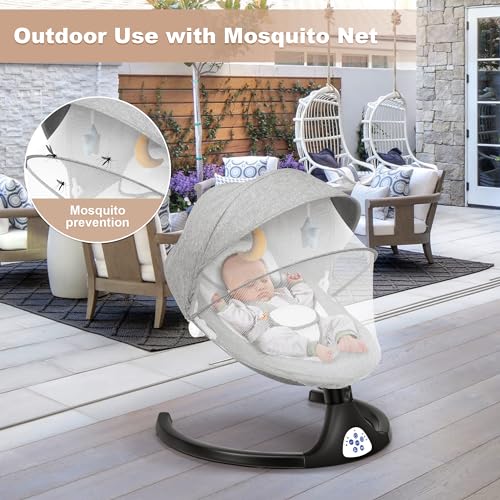 kmaier Electric Baby Swing for Infants, Baby Rocker for Infants