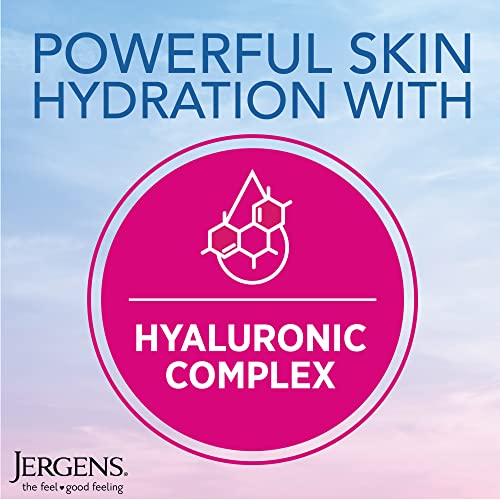 Jergens Cloud Creme Breathable Body Lotion, Fast-Absorbing Hydrating Moisturizer, Paraben-Free, with Hyaluronic Complex, Non-Greasy Application, 13 oz,White