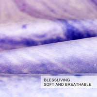 BlessLiving Tie Dye Bed Set Colorful Marble Teen Girl Bedding Watercolor Pastel Pink Blue Purple Duvet Cover Set Marble Abstract Kids Bed Set 3 Piece Bright Girly Bedspreads (Twin)
