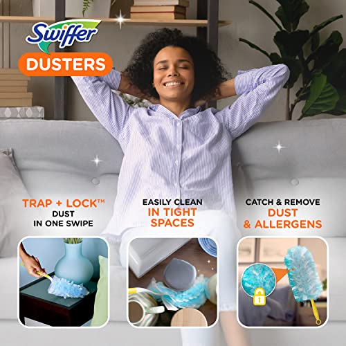 Swiffer 180 Dusters Multi Surface Refills, with Febreze Lavender & Vanilla scent, 10 Count (Packaging May Vary)