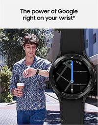 Samsung Galaxy Watch 4 Classic 42mm Smartwatch with ECG Monitor Tracker for Health Fitness Running Sleep Cycles GPS Fall Detection Bluetooth US Version, Black (Refurbished)and