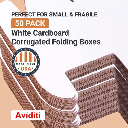 AVIDITI 6x4x3 Shipping Boxes Small (50-Pack) Heavy Duty Corrugated Cardboard Boxes for Packing, Mailing, Packaging, Moving, & Storage, Moving Supplies for Home & Office