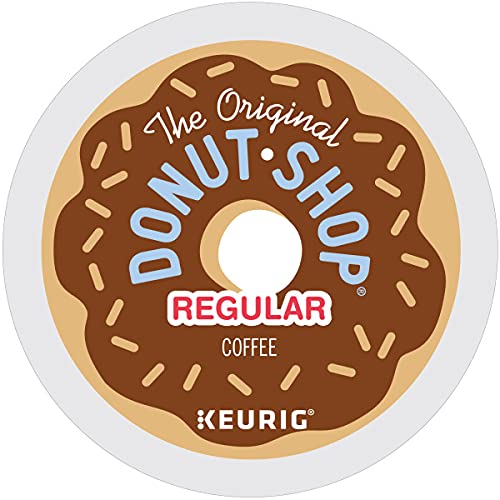 The Original Donut Shop, Regular, Single-Serve Keurig K-Cup Pods, Medium Roast Coffee, 144 Count (6 Boxes of 24 Pods)