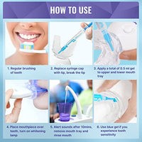 Whitebite Pro Teeth Whitening Kit for Sensitive Teeth with LED Light, 35% Carbamide Peroxide, (4) 3ml Gel Syringes, (2) Remineralization Gel and Mouth Tray