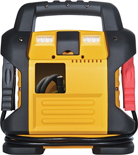 DEWALT DXAEJ14 Digital Portable Power Station Jump Starter - 1400 Peak Amps with 120 PSI Compressor, AC Charging Cube, USB Port for Electronic Devices