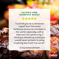 Eaton's Rum BBQ Sauce - Jamaican Barbecue Sauce, Perfect as Meat Rubs, Seasonings, Marinade and Glaze for BBQ, Smoked Meat, Chicken Wings, Steak, Seafood, with Jerk Cooking Recipe eBook