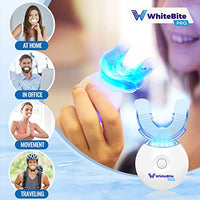 Whitebite Pro Teeth Whitening Kit for Sensitive Teeth with LED Light, 35% Carbamide Peroxide, (4) 3ml Gel Syringes, (2) Remineralization Gel and Mouth Tray