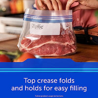 Ziploc Freezer Bags with New Grip 'n Seal Technology, Easy Open Tabs, Quart, 38 Count