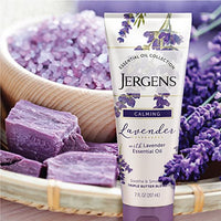 Jergens Lavender Body Butter Hand and Body Lotion, Moisturizer for Women, with Essential Oils for Indulgent Moisturization, 7 Ounce (Pack of 3)