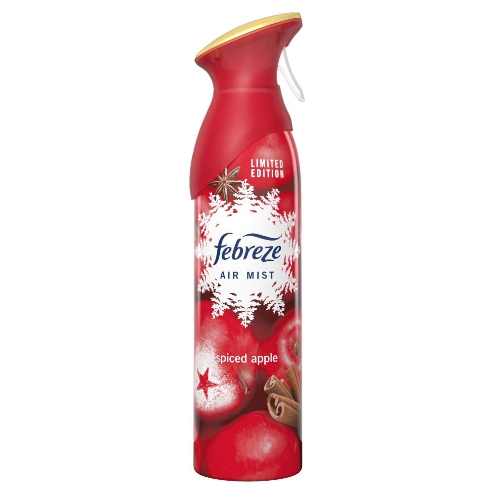 Febreze Air Mist Air Freshener Spray, Winter Collection Limited Edition, Spiced Apple Scent, 10.1 oz. (Pack of 3)